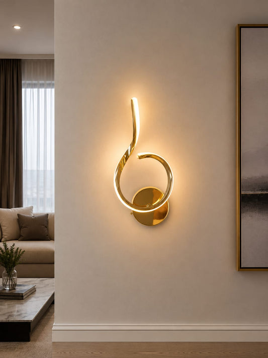Aplica LED RFAN, Model B806G, 3 Tipuri De Lumina, 22W, Auriu