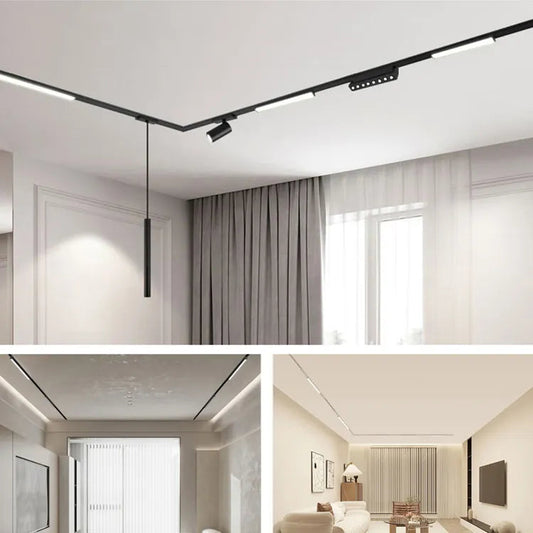 Proiector LED Sina Magnetica Aplicata, Lumina Calda, Reglabil, 18W, Negru