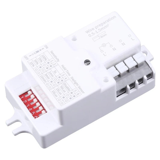 Senzor de Miscare Radar Microunde, 360 Grade, Alb