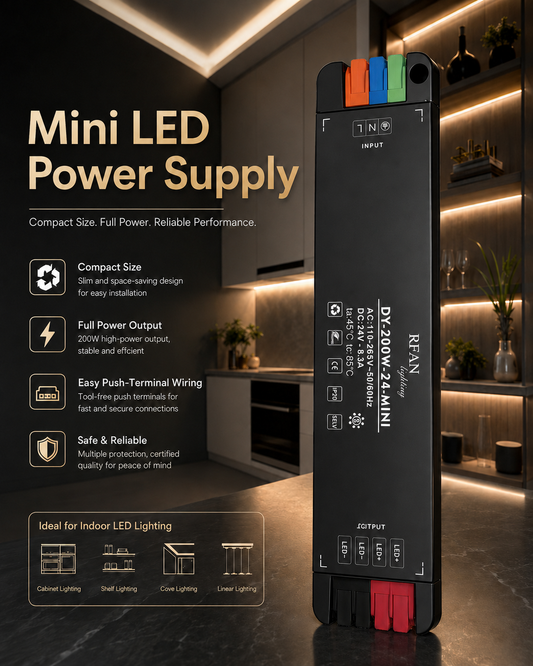 Transformator De Tensiune RFAN, Mini, 200W, 24V, 8.3A