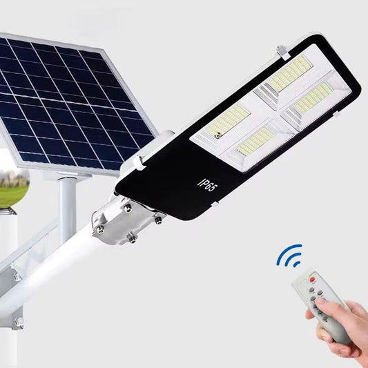 Proiector LED Stradal, Rezistent la Apa IP65, cu Panou Solar, 200W, cu Telecomanda