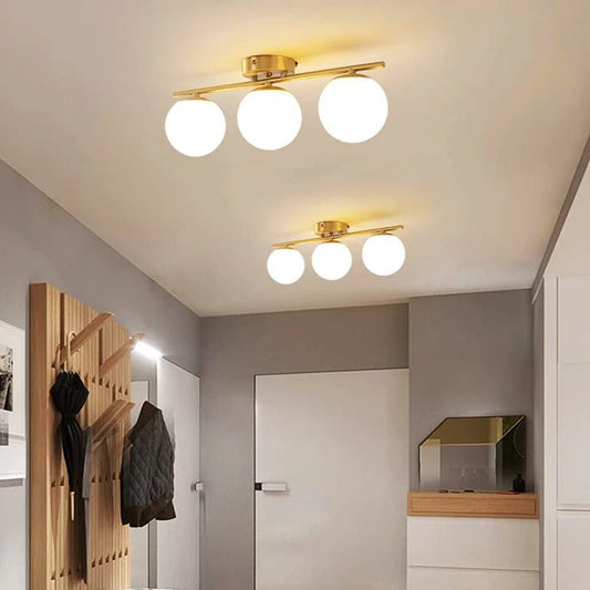 Lustra RFAN, Model 6073-3, Cu Abajururi, 3 X E27, Auriu