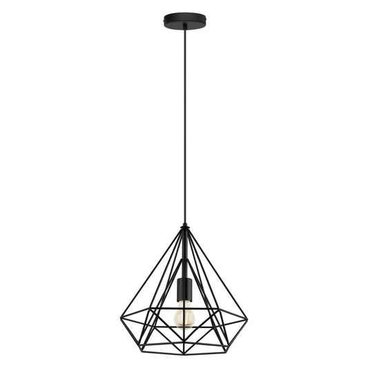 Pendul RFAN, Model 2187/1, cu Abajur, 1 x E27, Inaltime Reglabila, Negru