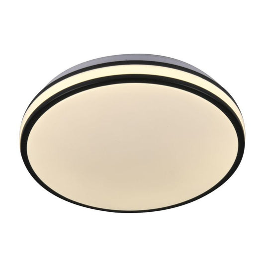 Plafoniera LED RFAN, Rotunda, CCT, 30W, 3 Tipuri De Lumina, Negru