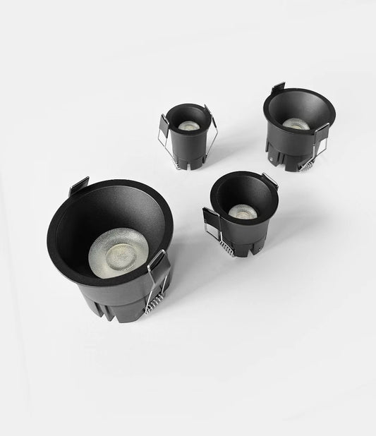 Spot COB LED RFAN, Model C582, Instalare Ascunsa, 3 Tipuri De Lumina, 20W, Negru