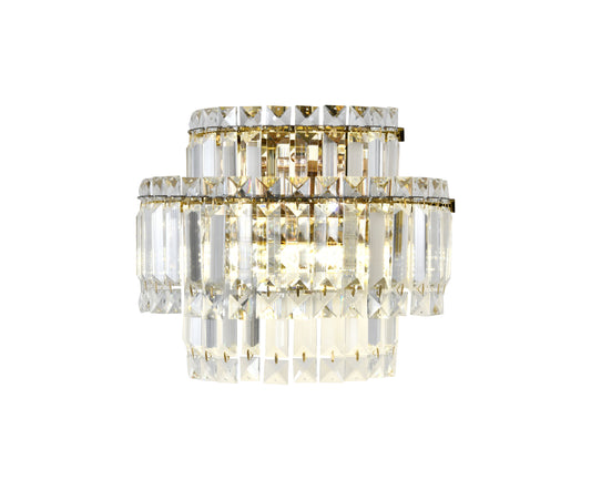 Aplica RFAN, Model 75005/2, Textura Cristal, Metal, 2 X E14, Auriu