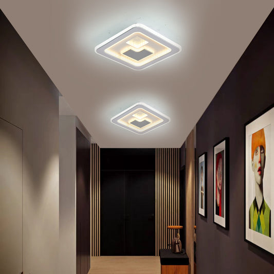 Aplica LED RFAN, Model 9114-240, 3 Tipuri De Lumina, 74W, Alb/Gri