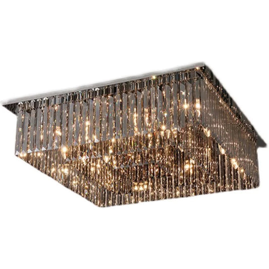 Candelabru RFAN, Model H98348/1000x800, Textura Cristal, Metal, 30 X E14, Crom