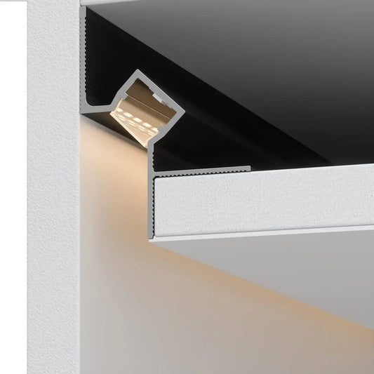 Profil LED Scafa Shadow Gap, 2m, Negru