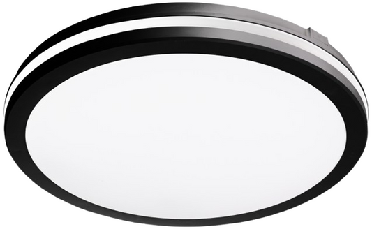 Plafoniera LED RFAN, Rotunda, CCT, 30W, 3 Tipuri De Lumina, Negru