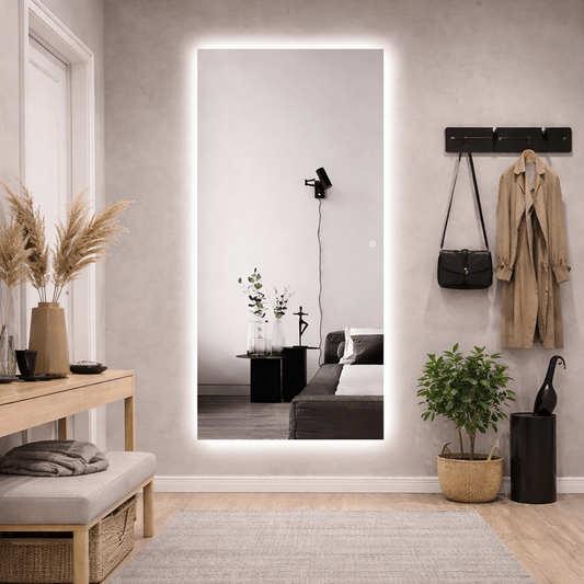 Oglinda LED Hol Premium 70×180 cm, Touch, 3 Tipuri Lumina – Calda, Rece, Naturala