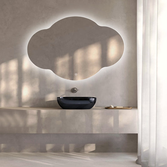 Oglinda LED Norisor Premium 80×60 cm, Touch, 3 Tipuri Lumina – Calda, Rece, Naturala