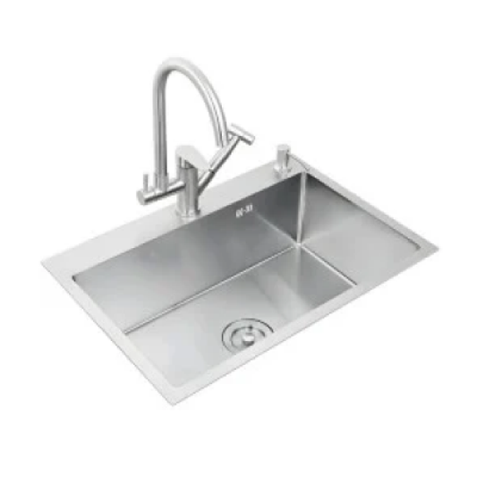 Chiuveta Bucatarie Profesionala Incorporata in blat, Inox Satin, 74x44 Cm, HM 7545 Smack