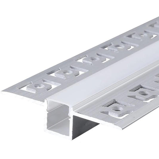 Profil LED Incastrat, Finisaj Glet, Lungime 2m, Latime 1.3 cm