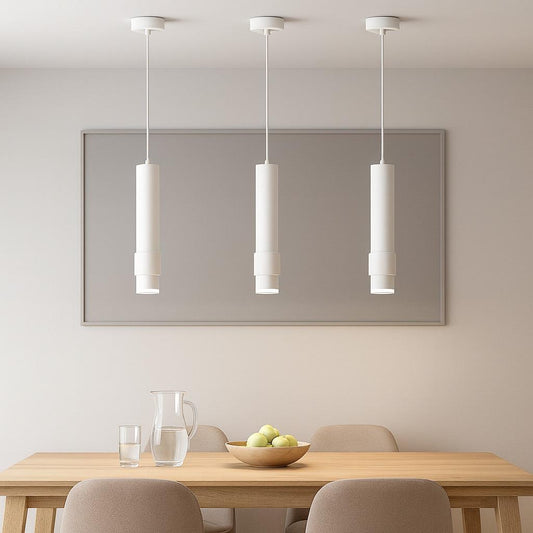 Pendul RFAN, Model WL611L, 1 x GU10, Inaltime Reglabila, Alb