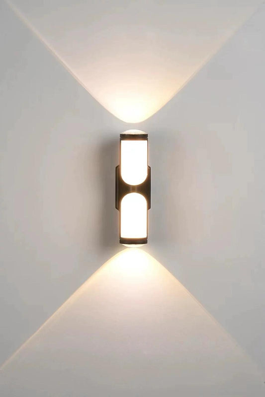 Aplica Exterior RFAN, Model K-23201, Material Aluminiu, IP65, Lumina Calda, 12W, Negru