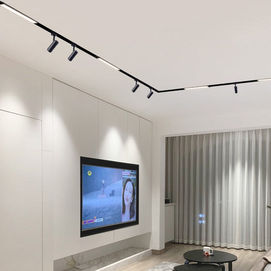 Proiector LED Sina Magnetica Aplicata Slim, Lumina Neutra, Reglabil, 12W, Negru, Model MS30-TL12