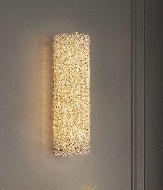 Aplica LED RFAN, Model H98023-H400, Textura Cristal, 3 Tipuri De Lumina, 16W, Auriu