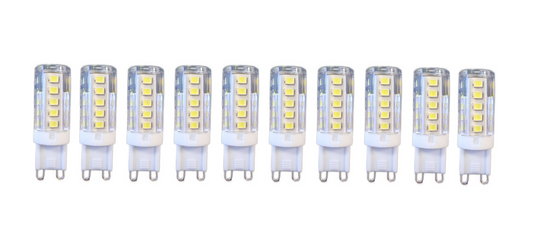 Set 10 X Becuri LED RFAN, G9, 3 Tipuri de Lumina, 3000-4000-6000K, 5W