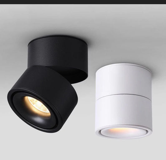 Spot LED RFAN, Model WL252502, Aplicat, Orientabil, Lumina Neutra, 4000K, 12W, Negru