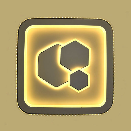 Lustra LED RFAN, Model 195-3, cu Telecomanda, 3 Tipuri de Lumina, Intensitate Reglabila, 240W, Alb