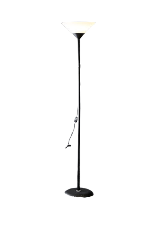 Lampadar Veioza, Model 8004, Fix, Otel/Plastic/Polietilenic, Negru, Inaltime 165 cm