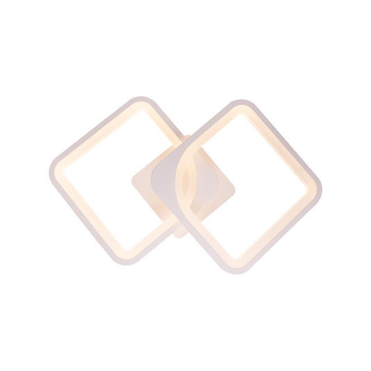 Lustra LED RFAN, Model M31-2, cu Telecomanda, 3 Tipuri de Lumina, Intensitate Reglabila, 72W, Alb