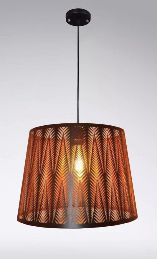 Pendul RFAN, Model C358/1, cu Abajur, 1 x E27, Inaltime Reglabila, Negru