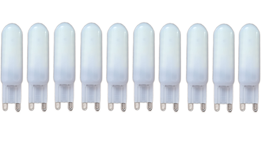 Set 10 x Becuri LED RFAN, G9 MAT, Lumina Rece, 6000K, 5W