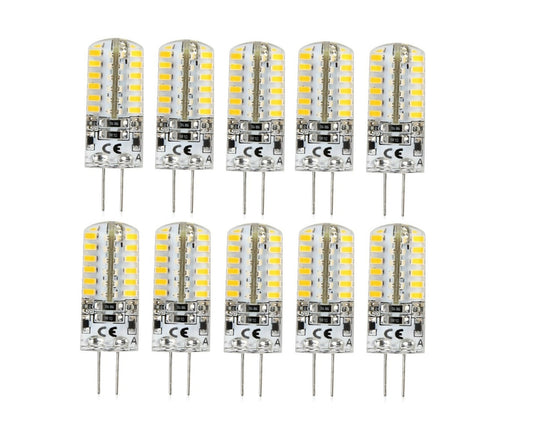 Set 10 x Becuri LED RFAN, G4, Lumina Calda, 3000K, 3W, 12V