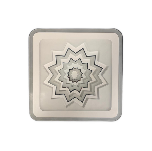 Lustra LED RFAN, Model 8031-1, 3 Tipuri de Lumina, 60W, Alb