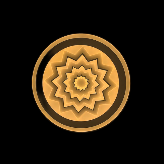 Lustra LED RFAN, Model 8031-2, 3 Tipuri de Lumina, 60W, Alb