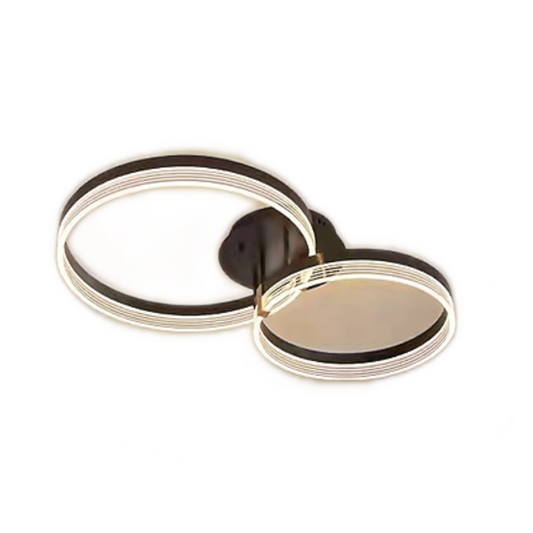 Lustra LED RFAN, Model F2330-2, cu Telecomanda, 3 Tipuri de Lumina, Intensitate Reglabila, 86W, Maro