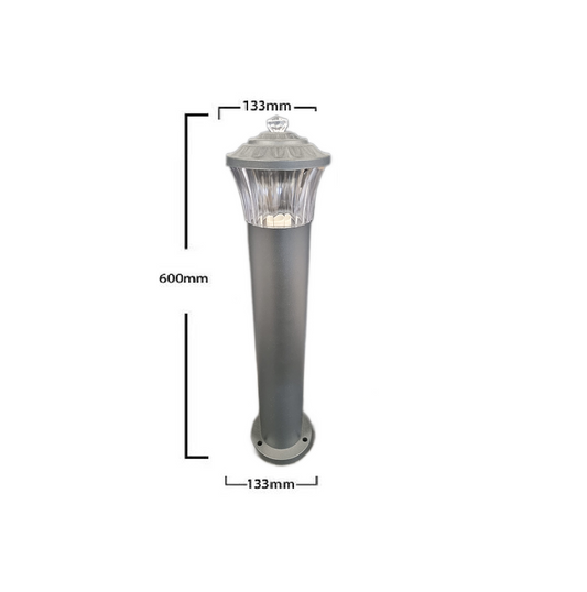 Stalp Iluminat Exterior RFAN, Model E239011, Material Aluminiu, 1 x E27, IP65, Negru