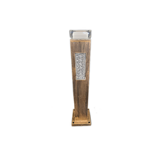 Stalp Iluminat Exterior LED RFAN, Model L638043, 3 Tipuri de Lumina, IP65, 30W, Auriu