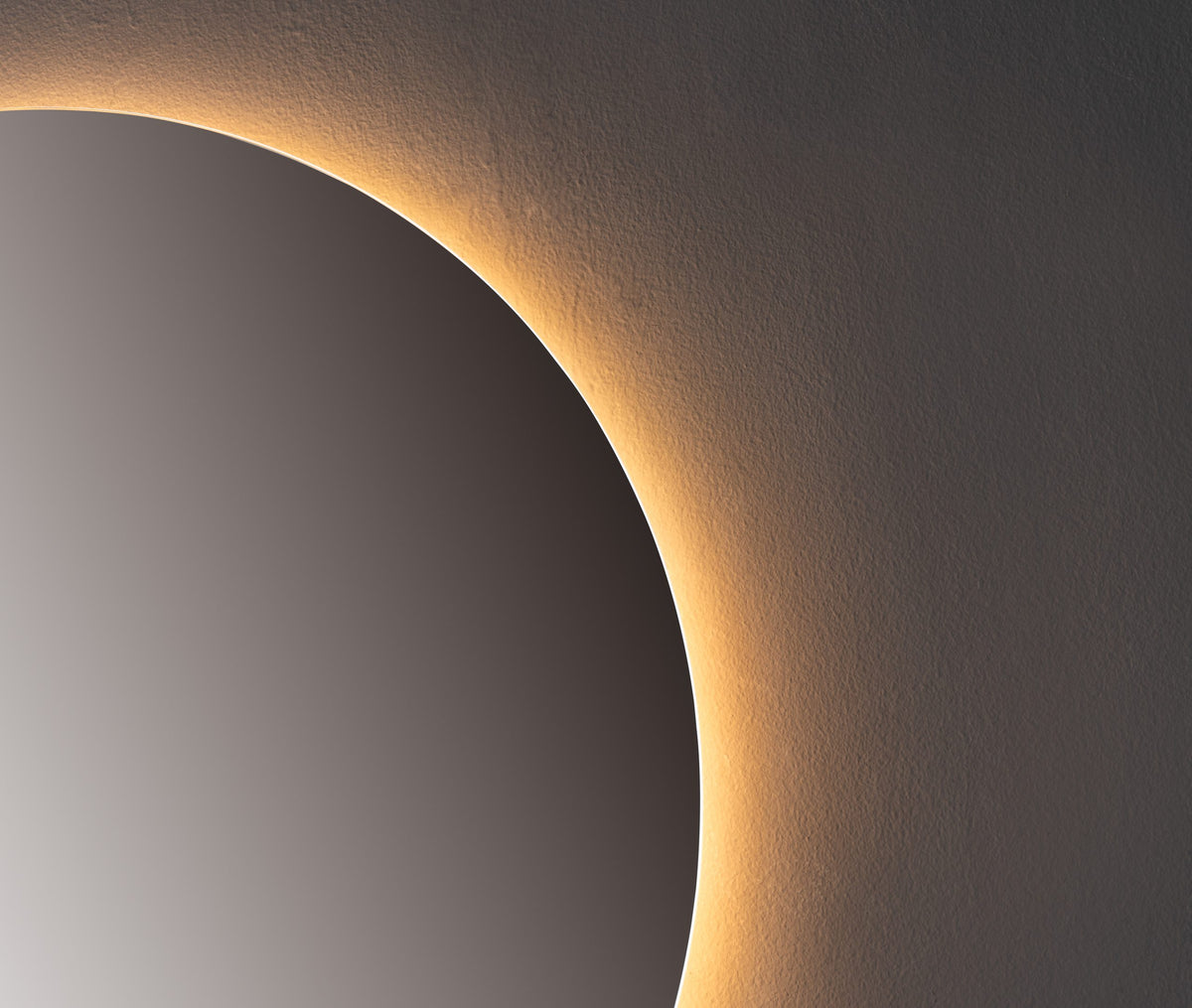 Oglinda LED Rotunda Premium 100×100 cm, Lumina Spate, 3 Tipuri de Lumina – Calda, Rece, Neutra