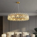 Candelabru RFAN, Model 5709/600, Textura Cristal, Metal, 10 X E14, Auriu