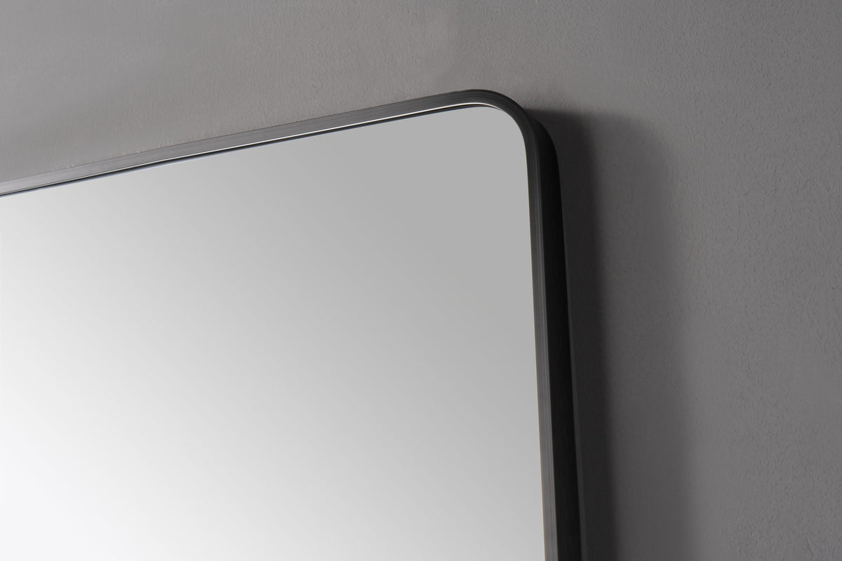 Oglinda LED Patrata Premium 80×80 cm, Rama Neagra, 3 Tipuri de Lumina – Calda, Rece, Neutra