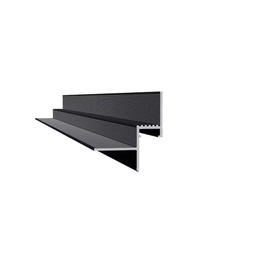 Profil LED Scafa cu Efect Shadow Gap, 2m, Negru