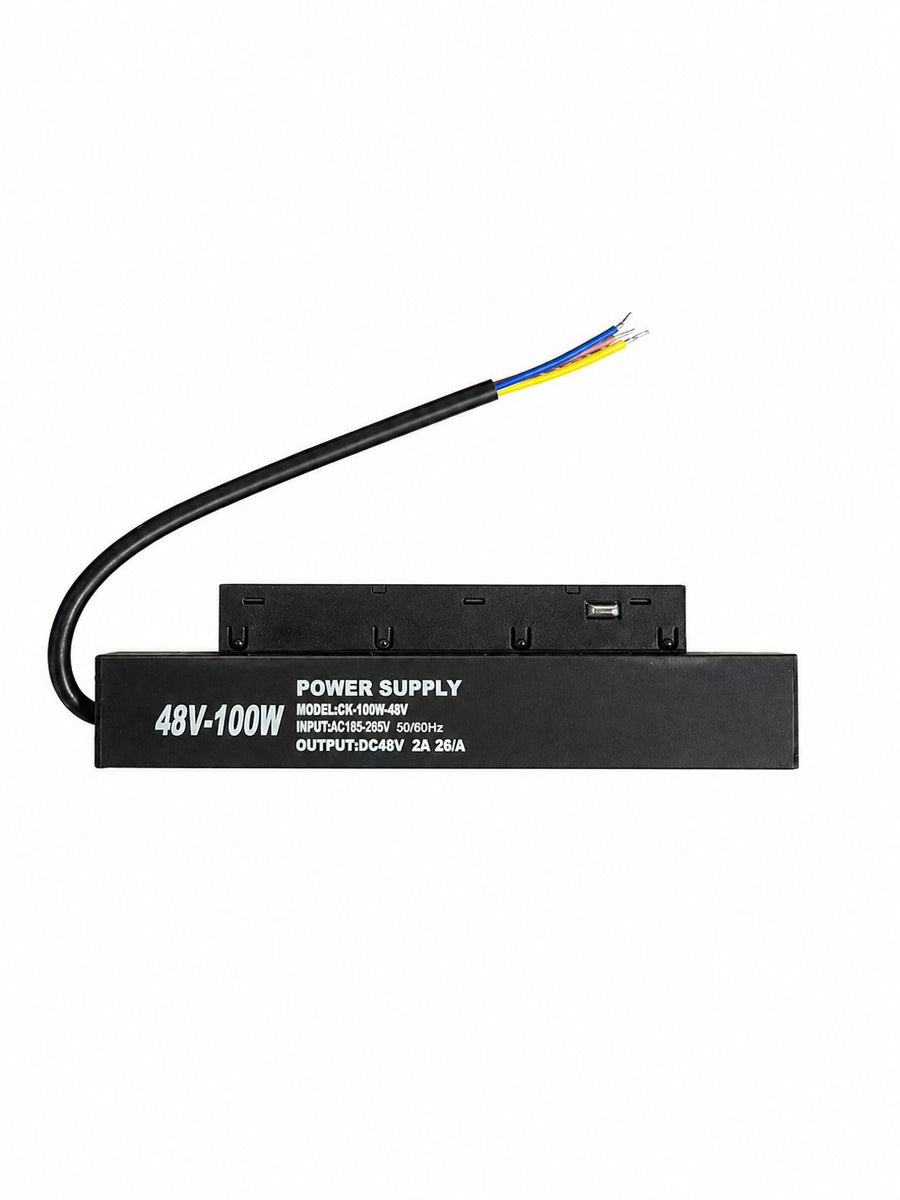 Transformator Tensiune pentru Sina Magnetica Incastrata, 100W, Negru