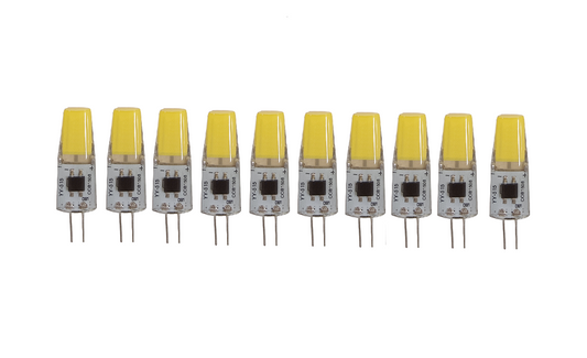 Set 10 x Becuri LED RFAN, G4, Lumina Rece, 6000K, 3W, 220V