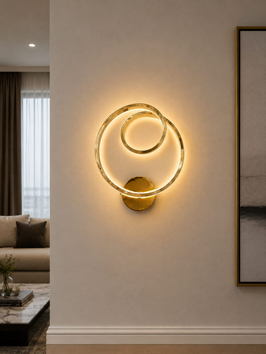 Aplica LED RFAN, Model B800G, 3 Tipuri De Lumina, 38W, Auriu