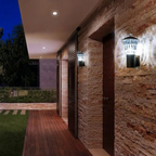 Aplica Exterior, E208016, Material Aluminiu, IP65, 1 X E27, Auriu