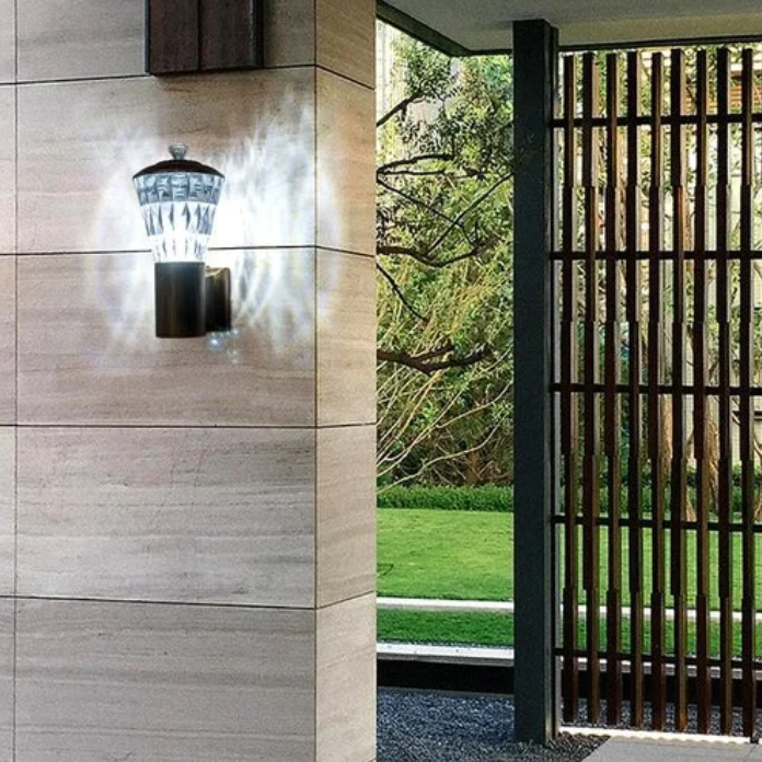 Aplica Exterior, E208016, Material Aluminiu, IP65, 1 X E27, Auriu