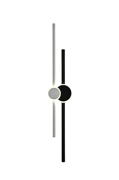 Aplica LED RFAN, Model R9122/800, 3 Tipuri De Lumina, 37W, Negru/Alb