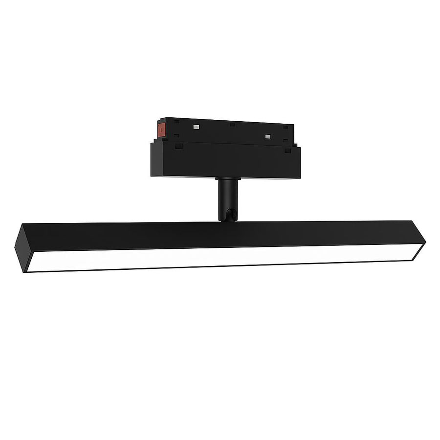 Banda LED Reglabila Sina Magnetica Incastrata, Lumina Calda, 24W, Negru