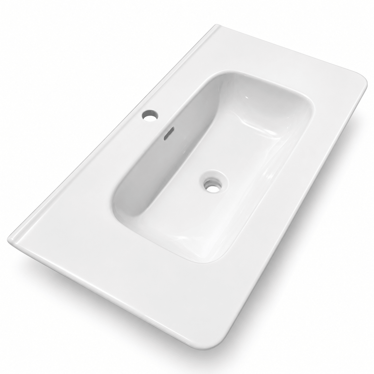 Set Mobilier Baie LED 100 cm cu Lavoar Ceramic și Dulap cu Oglindă LED, Gri Deschis