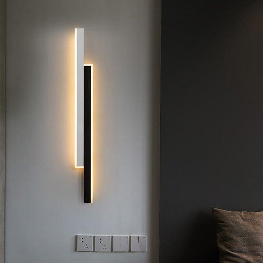 Aplica LED RFAN, Model B211-800BK+WH, 3 Tipuri De Lumina, 58W, Negru/Alb
