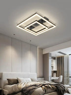 Lustra LED RFAN, Model R9166/400, cu Telecomanda, 3 Tipuri de Lumina, Intensitate Reglabila, 60W, Negru