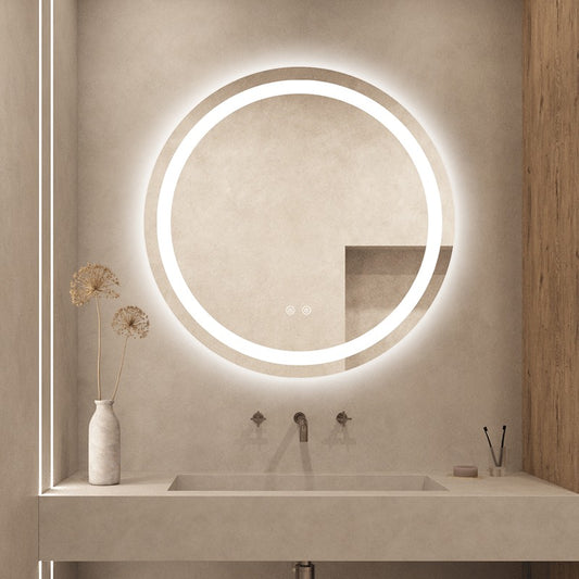 Oglinda LED, Rotunda 80 X 80 cm, Functie Dezaburire, LED Touch, J105-80, Smack